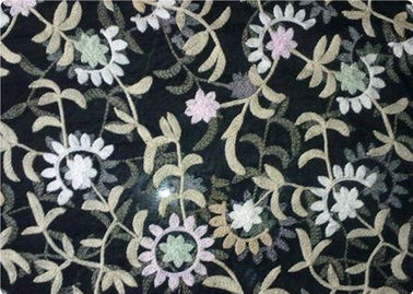 100% Polyester Embroidered Fabrics Contemporary Upholstery Fabric