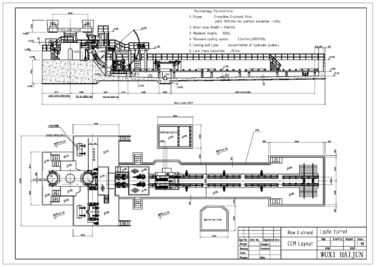 R4M Continuous Casting Machine met Houten trechterauto, Bundel 2 Uit gegoten staal